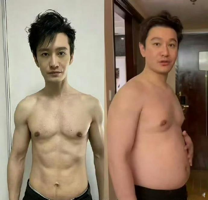 黄晓明身形渐瘦，气质悄然提升，五官轮廓更显分明，整体形象多了几分清爽利落之感。 