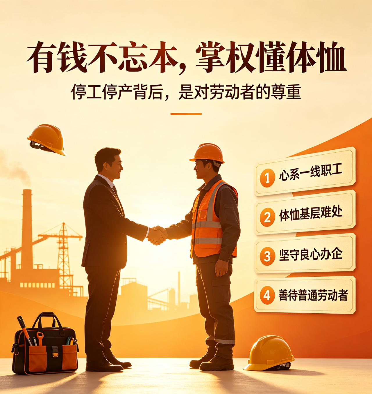 停工停产只为善待员工！
河南矿山崔培军这波操作，
打工人看哭！！[微风]
 
很