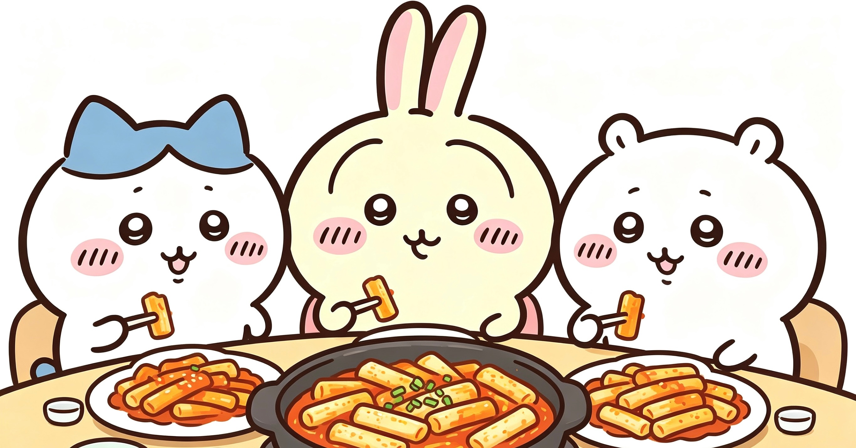 chiikawa吉伊卡哇灵感共创夏日企画今天的夜宵是炒年糕喔