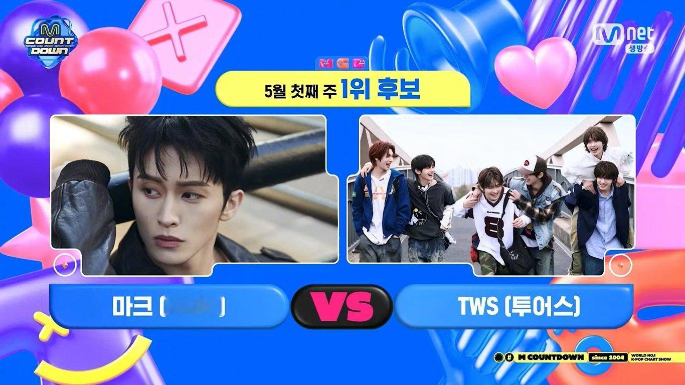【Mnet】今日《M！CountDown》节目一位候补，MARK & TWS！李