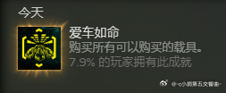 感觉是bug了买车买一半突然跳了成就 