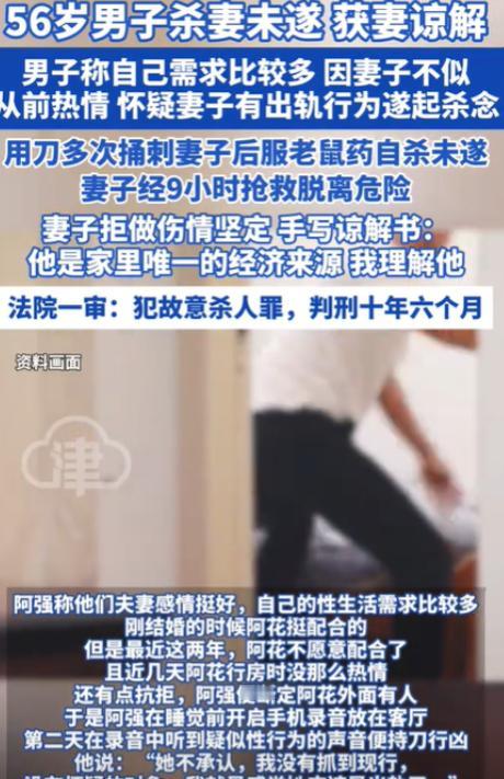 [微风]吉林，一56岁男子平均每天都要和妻子行房，可妻子却没了兴致，男子怀疑妻子