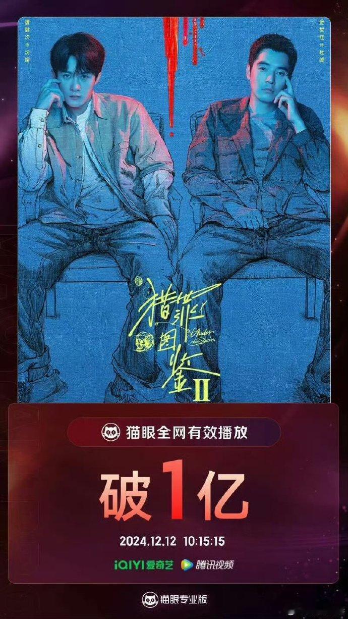 檀健次《猎罪图鉴2》全网有效播放量破亿，啥水平？ 