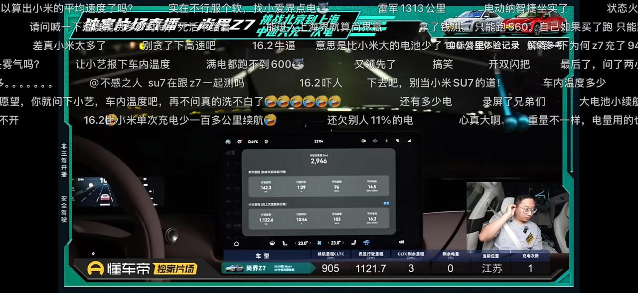 懂车帝应该没被充值，测试数据很真实。懂车帝北京到上海，中间只充电一次测试，尚界Z