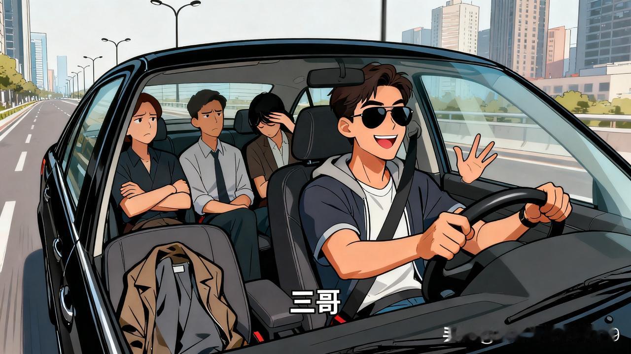 我有个男同事，在家排行老三，在单位好多人都叫他“三哥”。以前他喜欢开车，却也经常