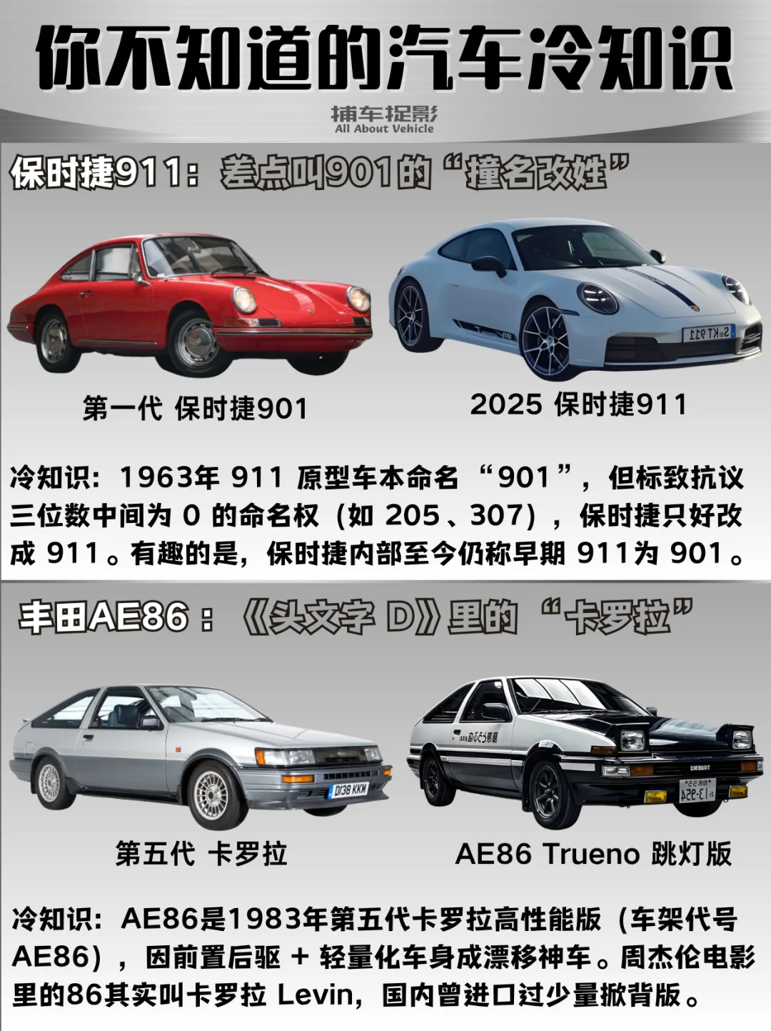 ❓你不知道的汽车冷知识