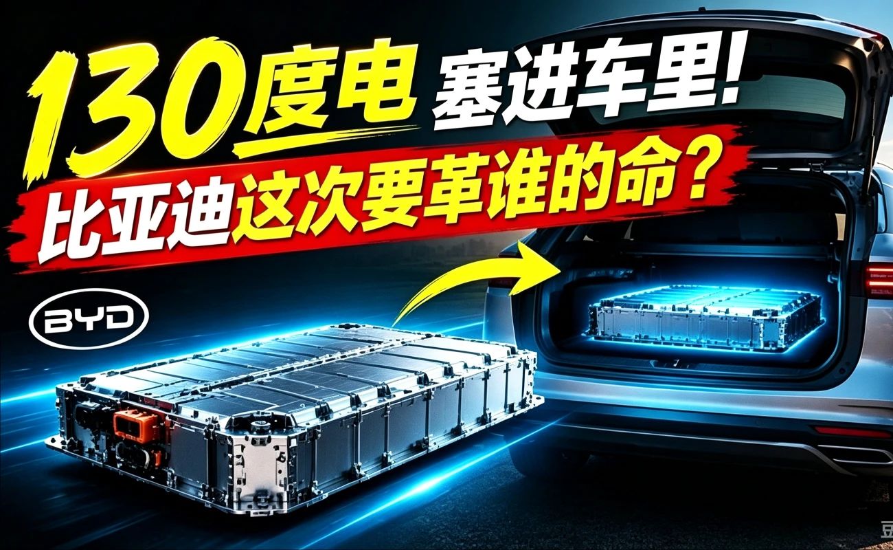 130度电塞进车里！比亚迪这次要革谁的命？