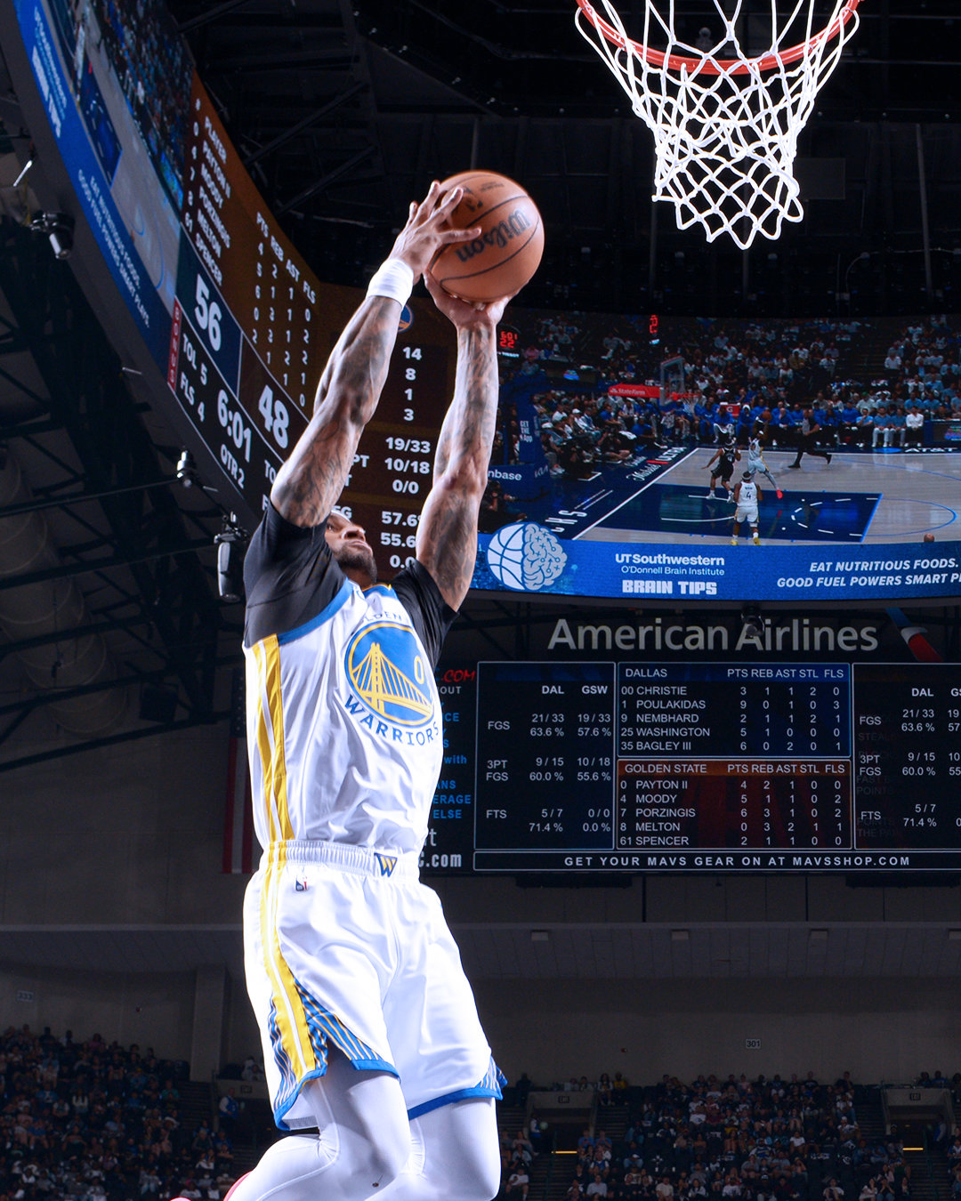 佩顿二世17分，4篮板，3助攻，2抢断。勇士加时战胜独行侠