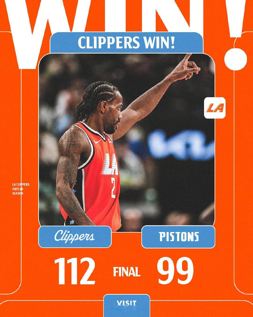 快船已经四连胜了！
谁能想到，跟湖人那场比赛，祖巴茨的伤退竟然成为了快船的转折点