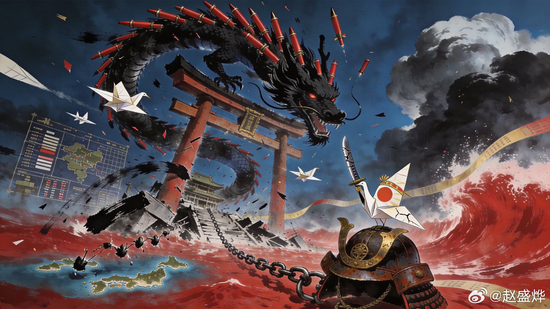 摧毁靖国神社与琉球复国：对日战争推演日本若继续在历史问题上挑衅，在军事上配合美国