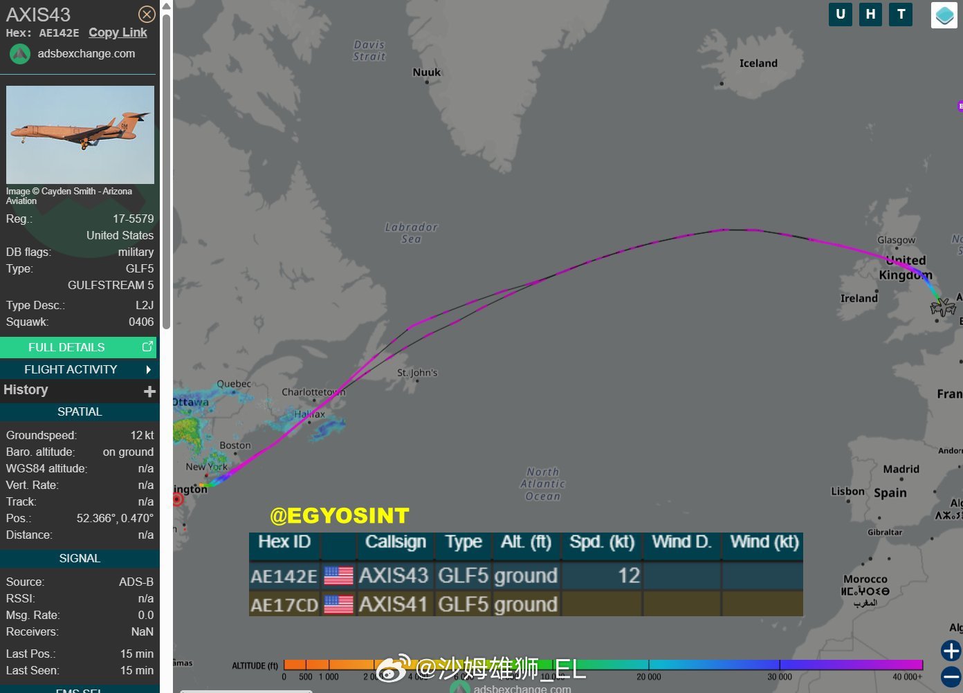 两架美国空军 EA-37B 电子战飞机今天抵达英国皇家空军米尔登霍尔空军基地，可