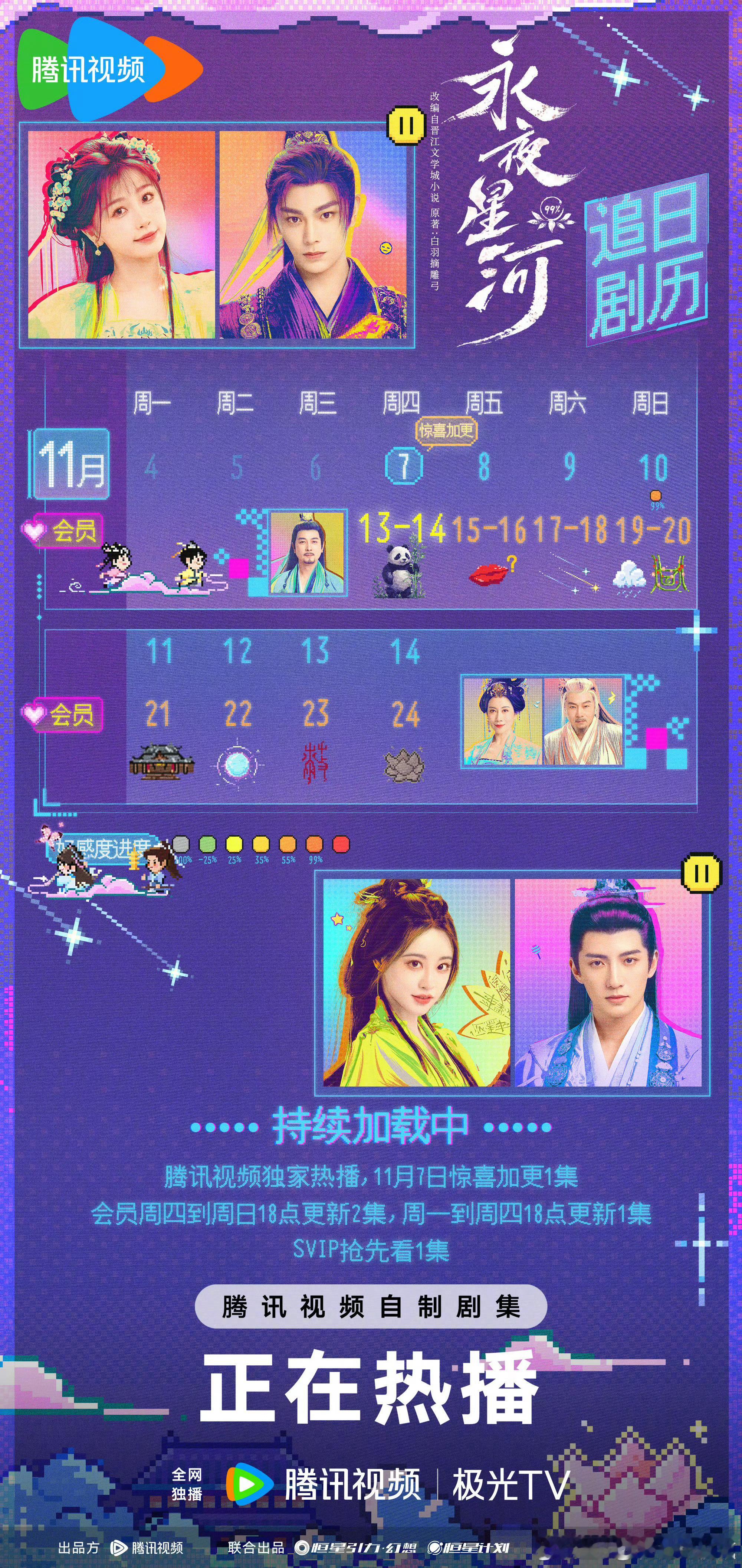 #永夜星河加更#永夜主创全员催更，后续来啦！！连夜更改追剧日记。今天惊喜加更又能