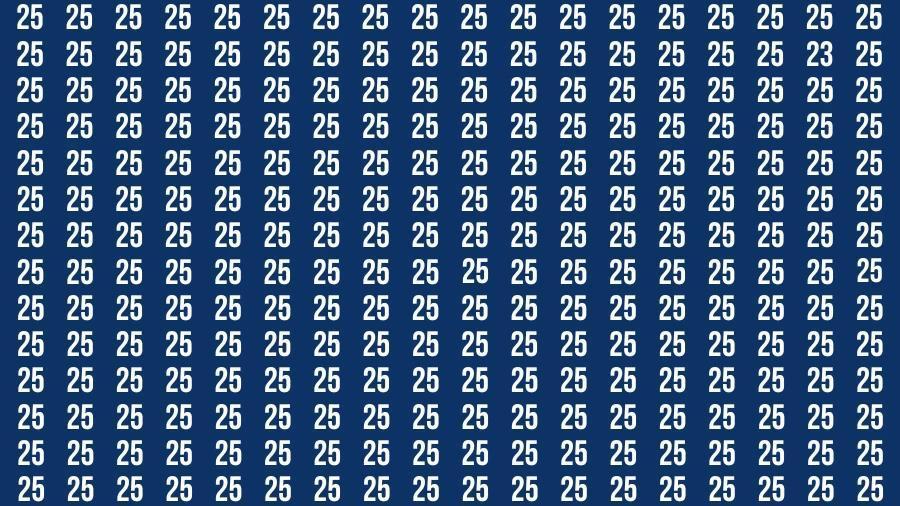 测试视力：如果您有 50/50 的视力 在45 秒内找到数字 25 中的数字 1