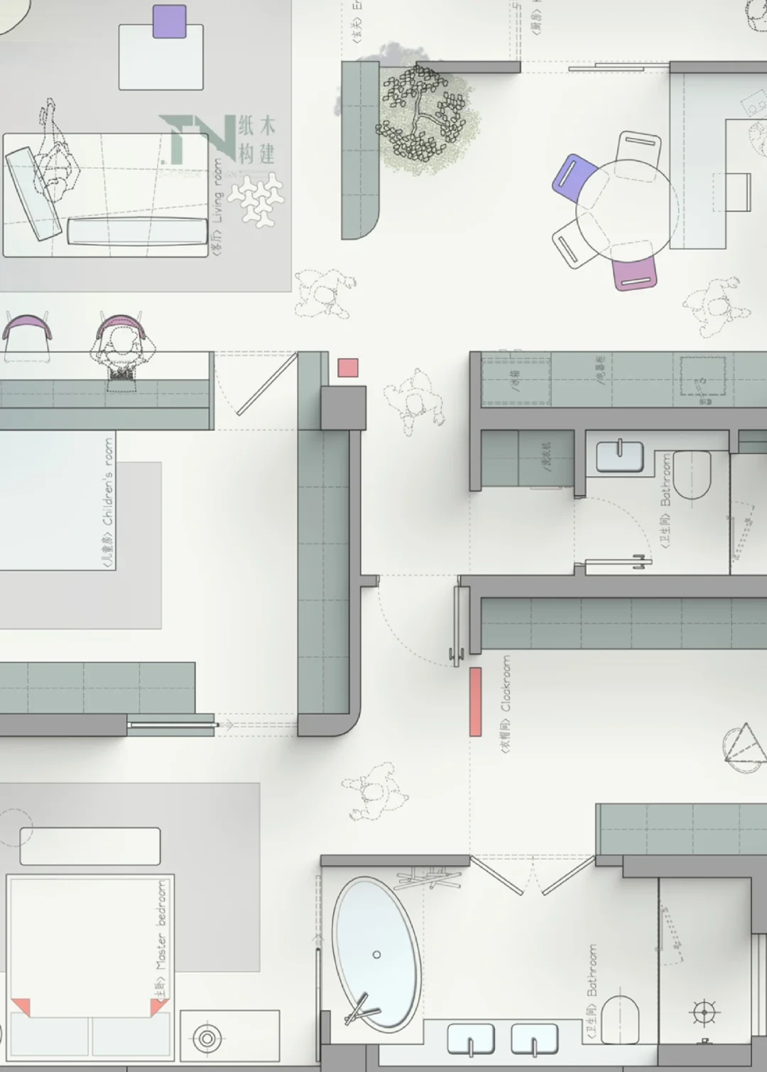 好想要一个浴缸！这个设计师有点厉害👍