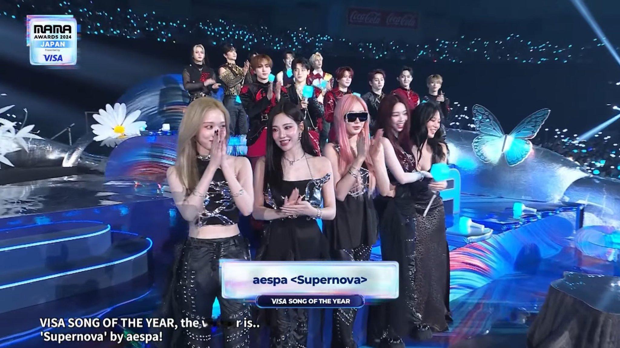 Supernova年歌  aespa 2024 MAMA获得奖项汇总 🎉年度歌