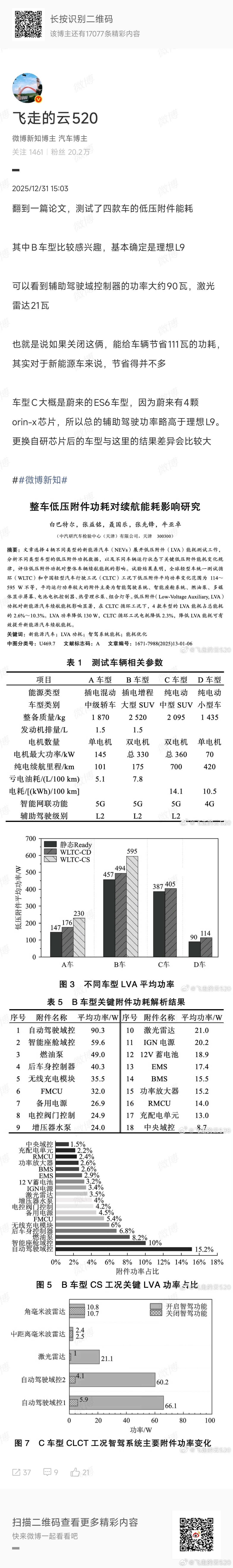 还在找补，智驾耗电影响续航笑掉大牙了之前我就科普过，L9的智驾，激光雷达+控制器