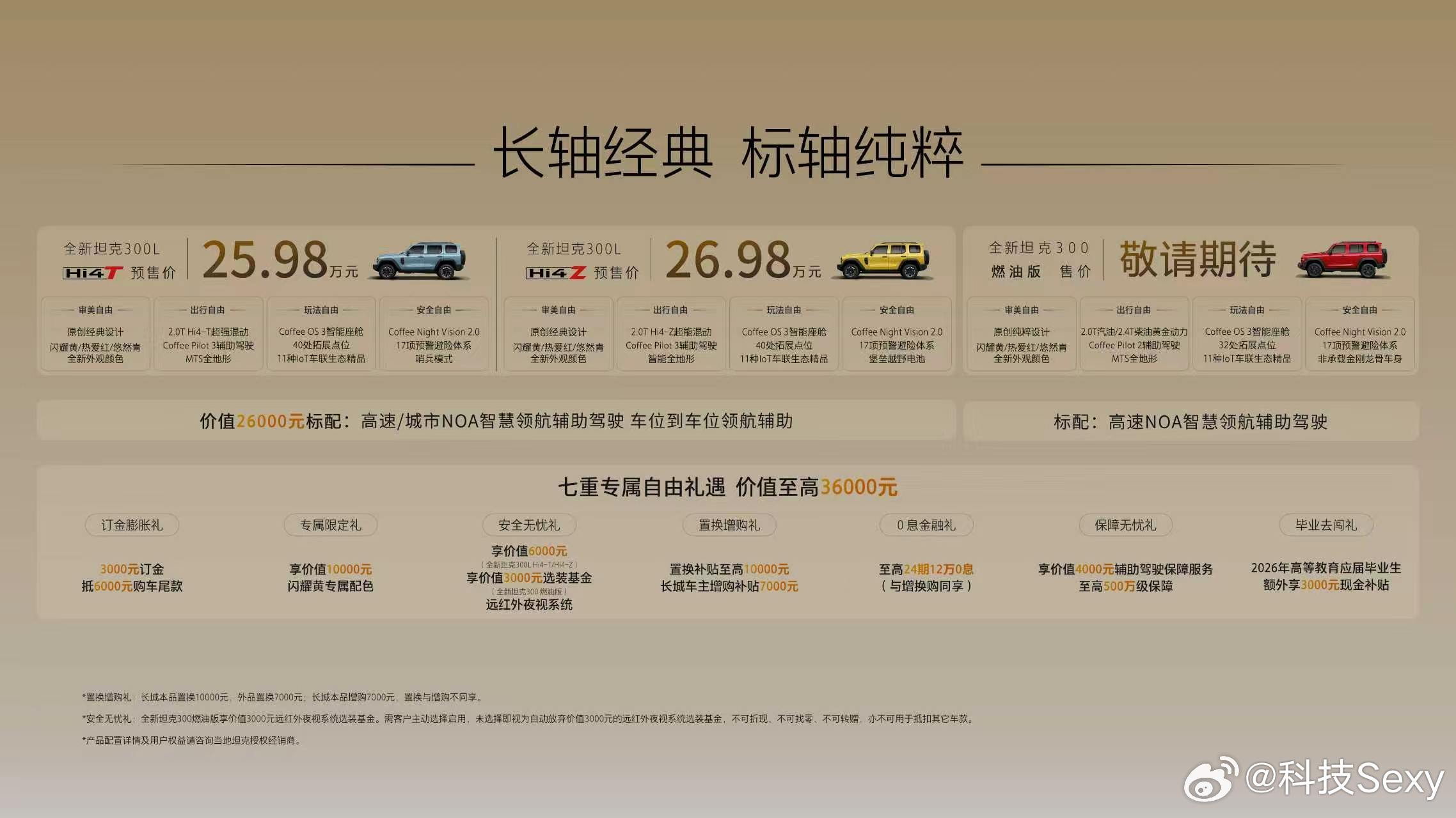 出发！和坦克300一起去越野！全新坦克300预售价25.98万元起与全新坦克30