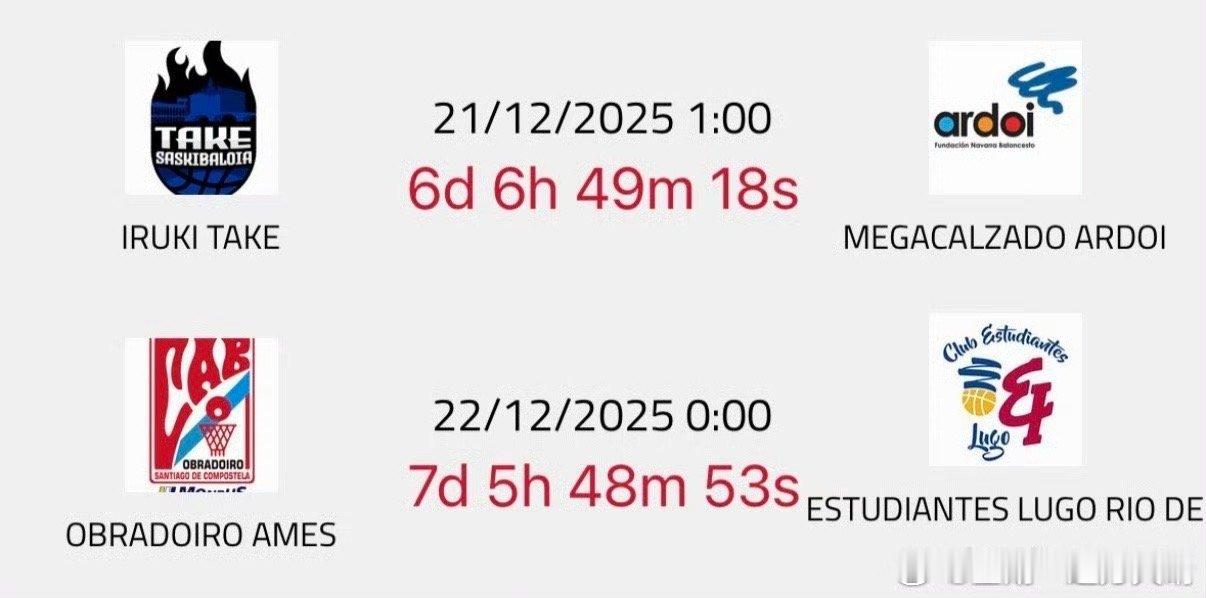 辽篮张峻豪黄秋实西班牙联赛 重发本周西班牙两小只比赛时间：小豪：12月21日凌晨