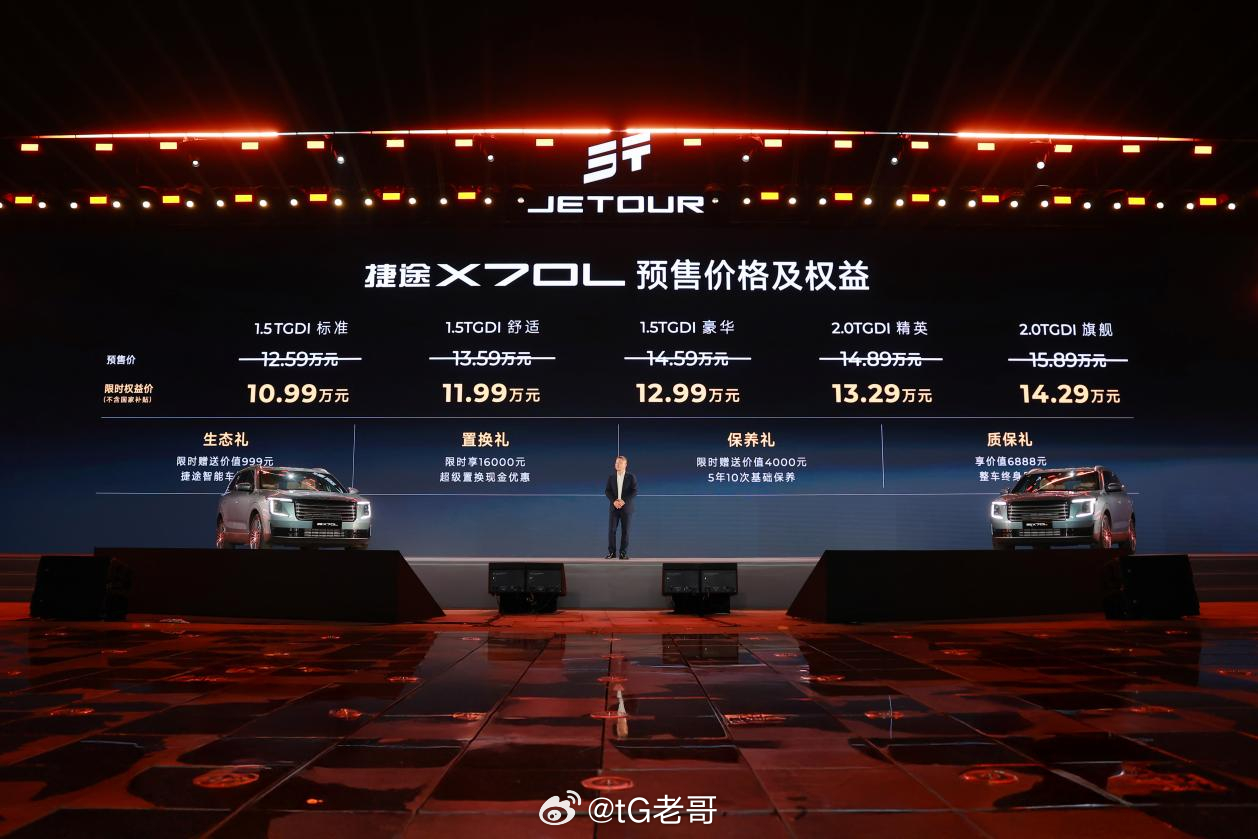 捷途X70预售价格10.99万到14.29万，等正式上市肯定还会便宜，但是我觉得