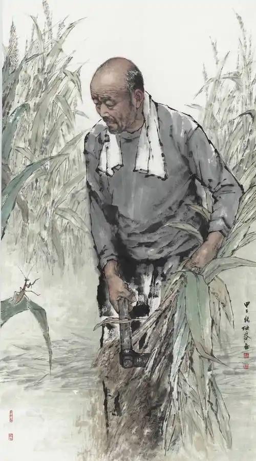 上联：老汉锄禾滴汗雨
下联：[比心]

网络图片/诚谢侵删