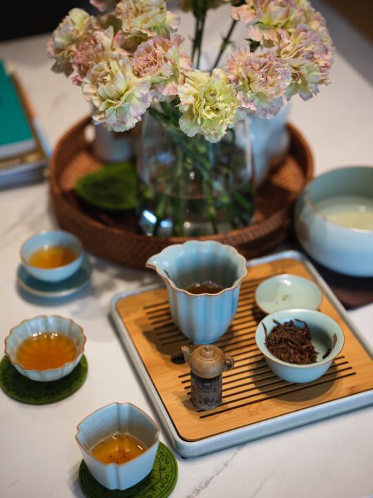 周末宅家认真喝茶