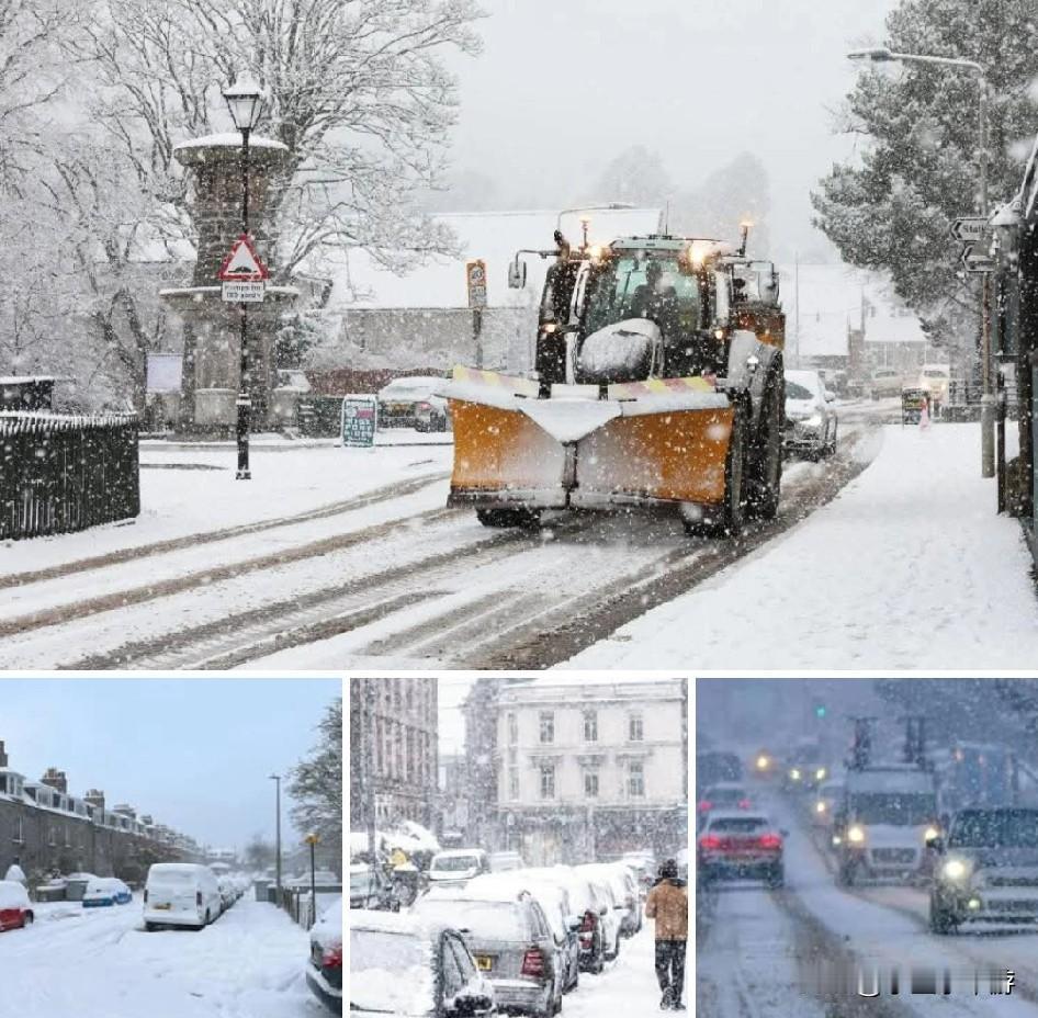 英国开工日遭遇极端暴雪，全国多地仿若陷入“冰河世纪”

2026年1月5日，英国