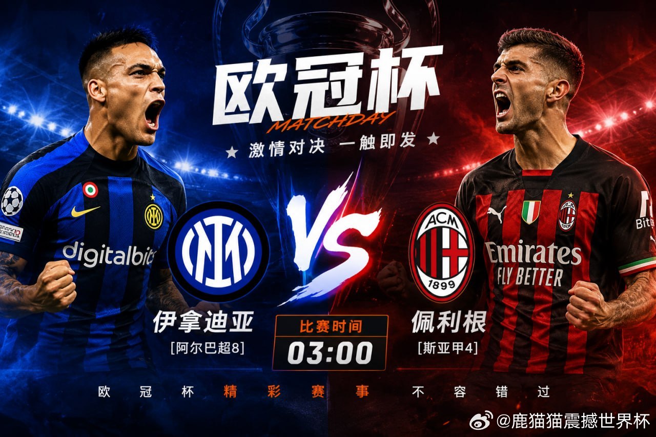 欧冠杯资格赛继续开战！🕒 03:00⚔️ 伊拿迪亚 VS 佩利根一场关乎晋级的