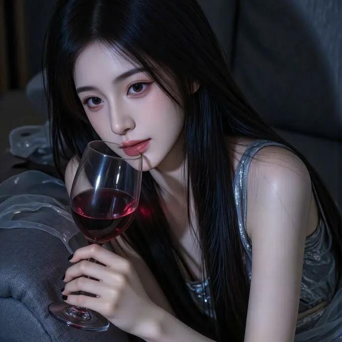 红酒微醺，优雅沉醉的夜晚