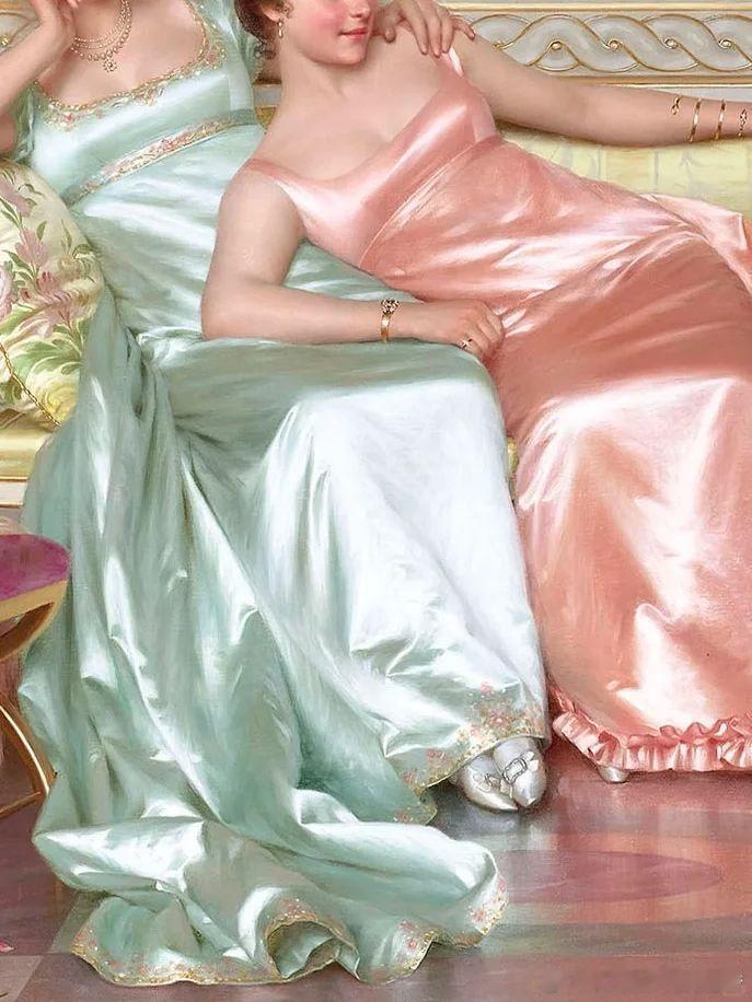 这个绸缎的光泽感居然是画出来的！🎨 维托里奥・雷格亚尼尼（Vittorio R