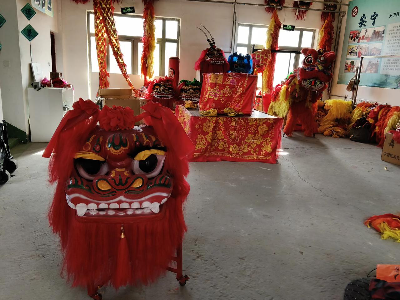地点:兰州市安宁区仁寿山

兰州北狮（特指北方的舞狮）
有幸在兰州市安宁区仁寿山