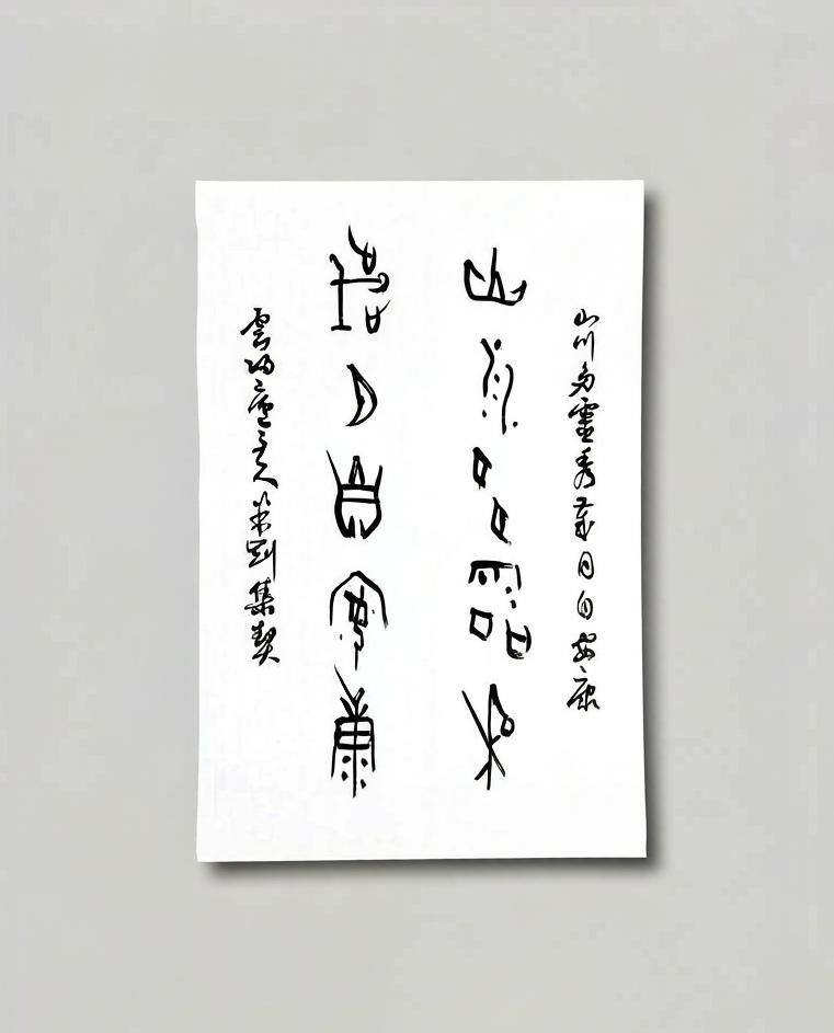 米刚甲骨文作品