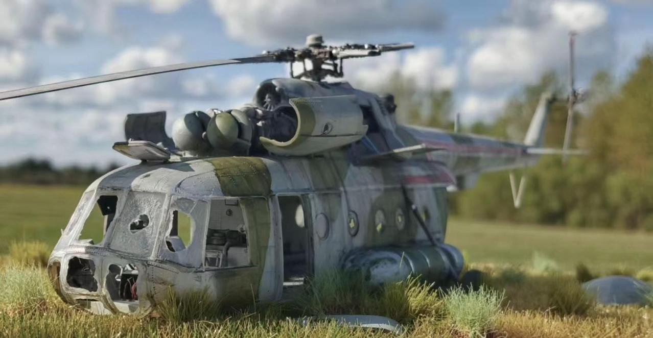 1/48俄罗斯米8直升机。国外模友作品