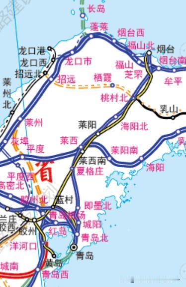 大青岛终极枢纽不在市南市北！胶州湾北岸的城阳，才是烟大跨海铁路唯一最优跳板✨
很