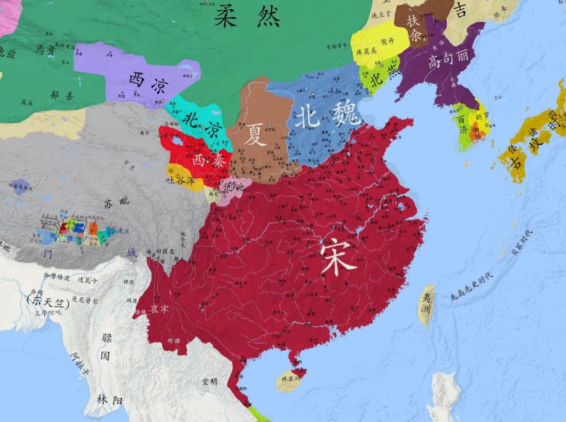 刘宋开国皇帝刘裕的生前，有多么威猛，死后就有多么悲凉。刘裕的儿子刘义符，在刘裕4