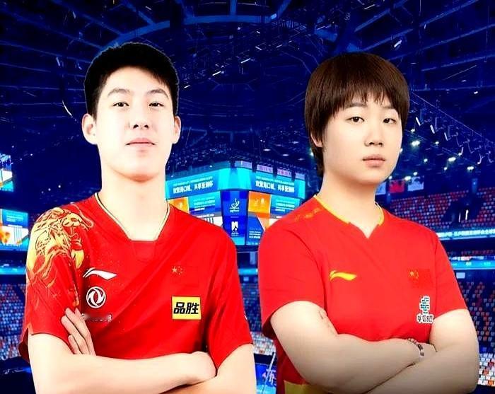 国乒新晋混双组合蒯曼温瑞博想赢日乒张本美和松岛辉空组合。
看着他俩在场上跑位还磕