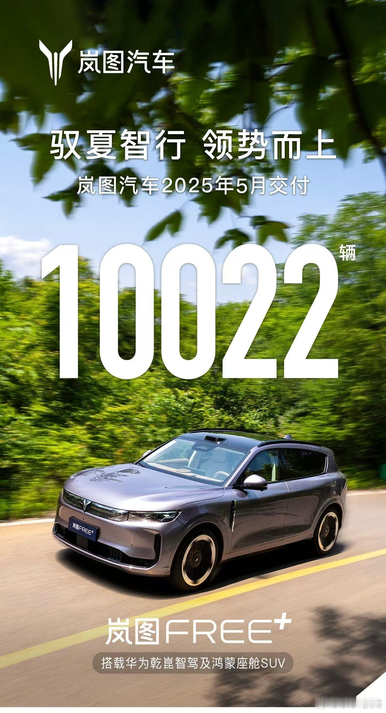 岚图5月销量10022辆大v聊车 ​​​