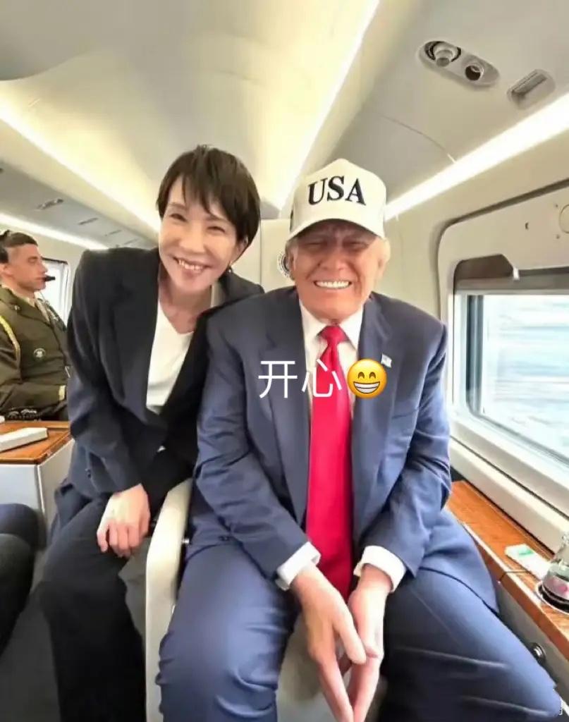 这下出名了，
不仅日本，全世界人民都知道了，
谁能想到，日本前首相和特朗普贴贴引