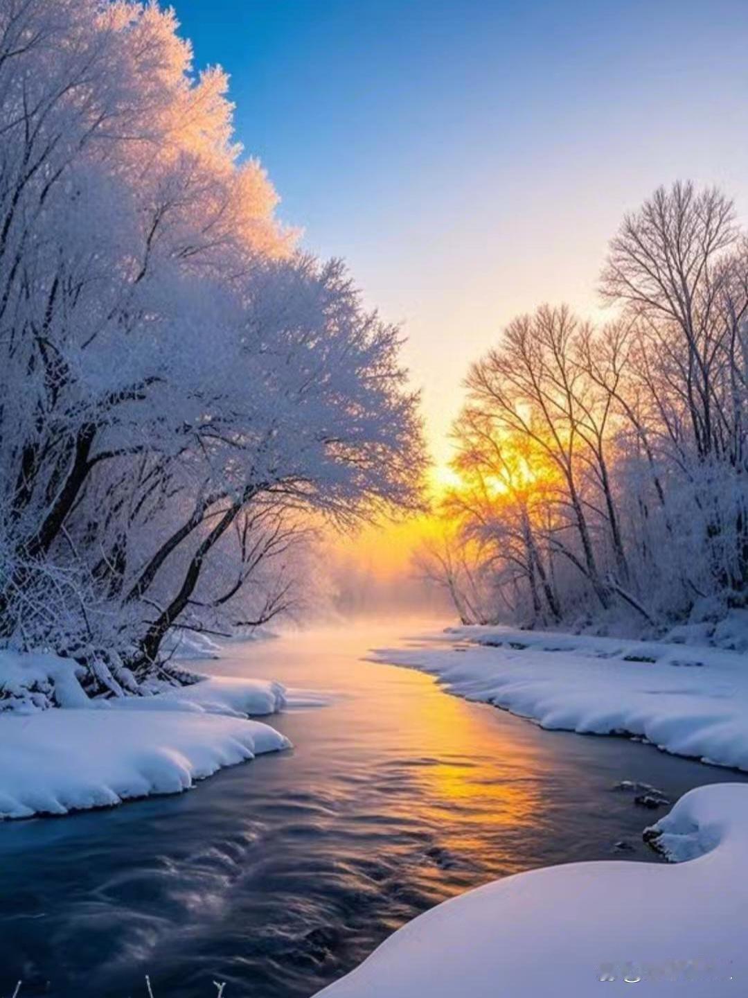冬天的阳光真的很美//@头条评论精灵:冬天的美就在于这份清冷和温暖的对比吧！你的