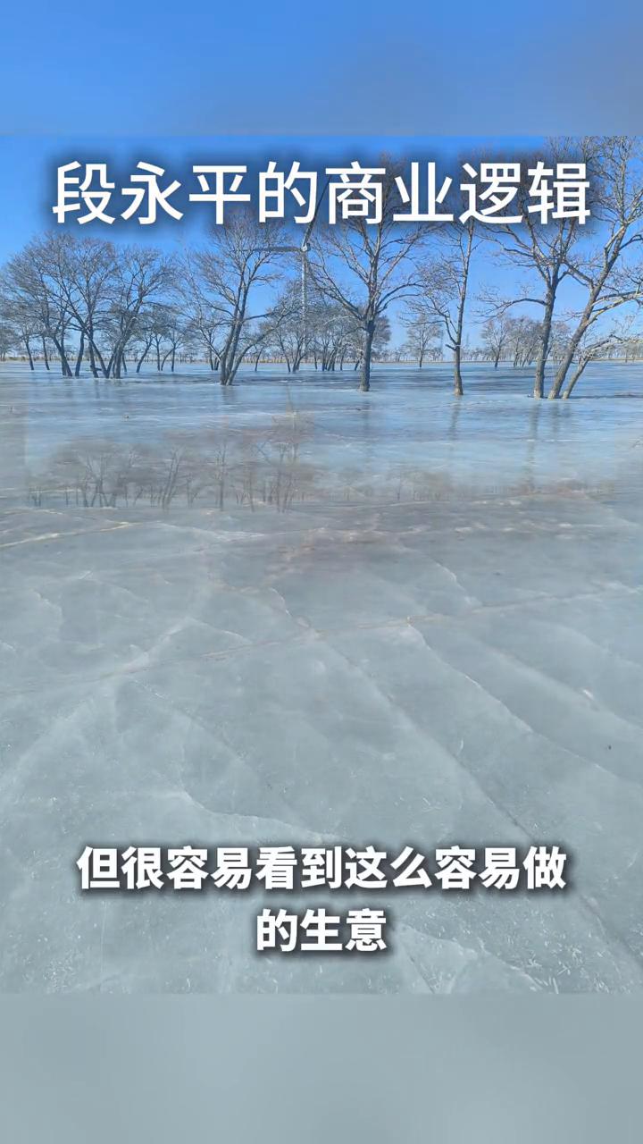 段永平的商业逻辑。
段永平说很多人觉得酒的生意很容易做，我不太了解酒，但很容易看