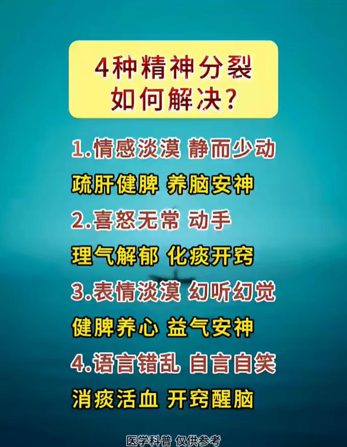 4种精神分裂，该如何解决？
