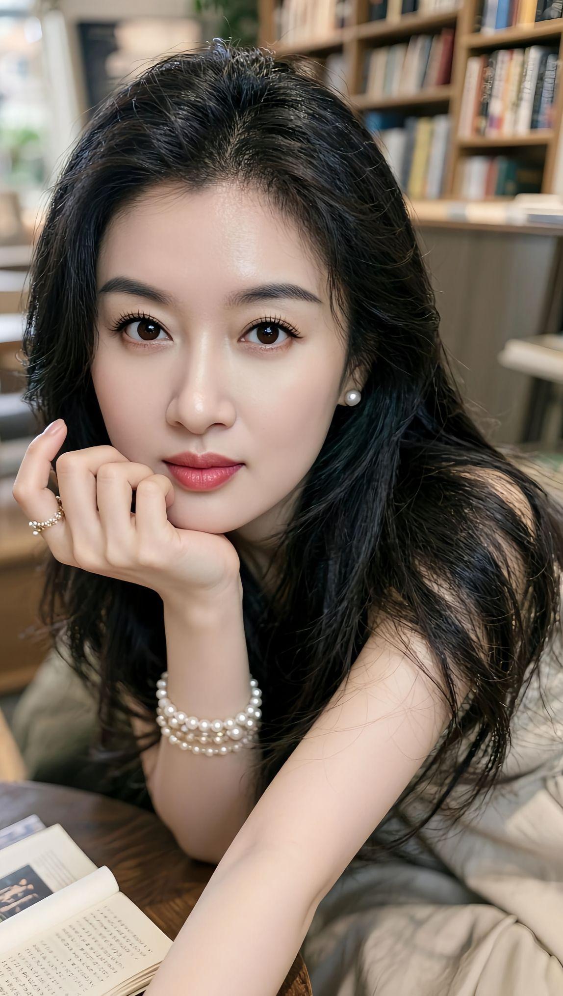 书香满溢，美人如画。