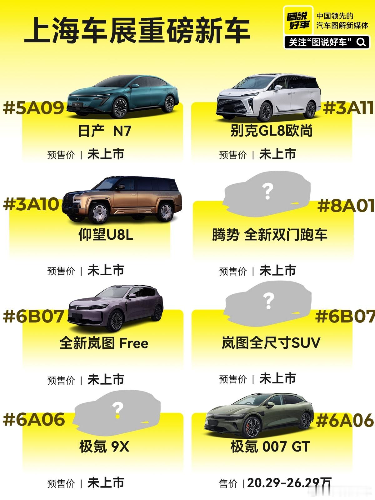 两年一度的上海车展即将启幕，想知道本次车展车企们又带来了哪些值得期待的新能源新车