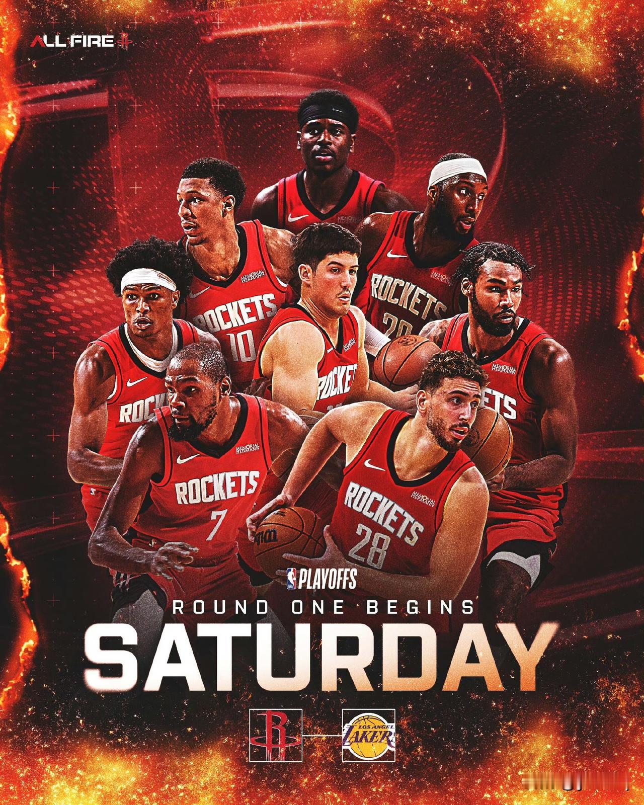 火箭季后赛G1vs湖人时间确定将于4月19日8:30⭐️