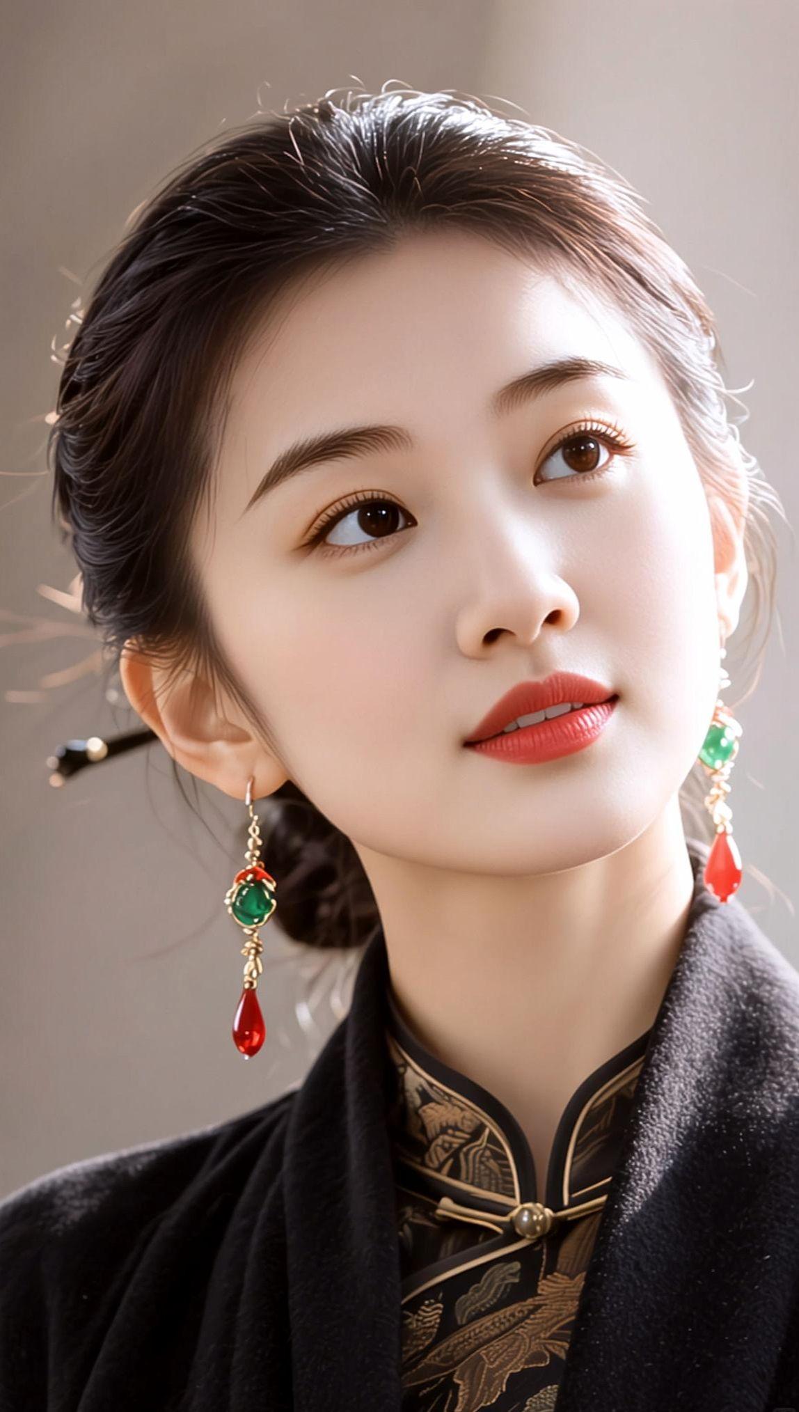 AI民国风肖像 抖音ai创作 穿旗袍遇见东方美