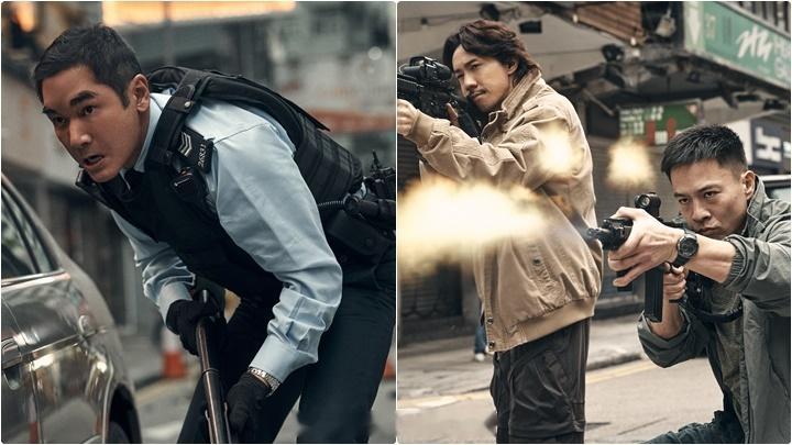 星岛：《冲锋：火拼》枪战场面曝光 方中信大赞实弹比CG更震撼 张继聪闹市开枪：既