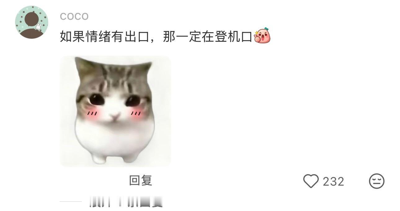 如果情绪有出口那一定在登机口 