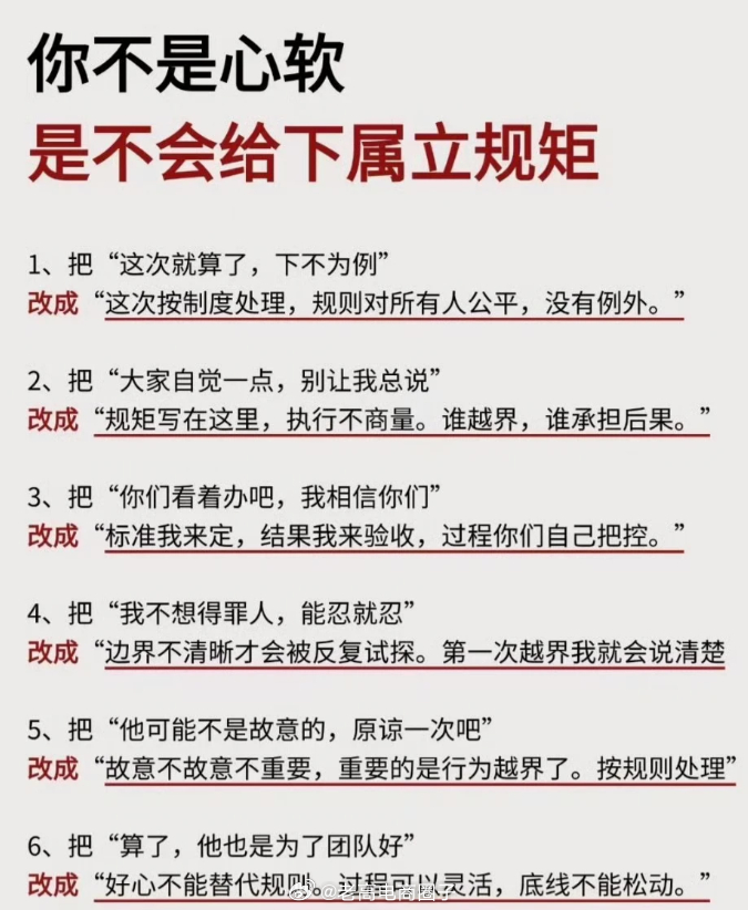 管理者一定要会的给下属立规矩... ​​​