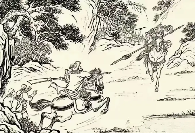 屡败屡战坚韧不拔。此将面对强劲对手，一次又一次发起冲击，一次又一次被击...