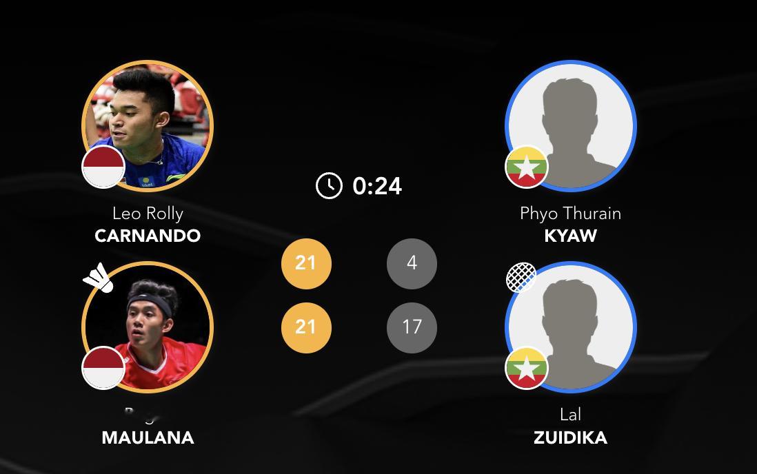 2026亚洲羽毛球团体锦标赛 【男团D组：印尼🇮🇩 5-0 🇲🇲缅甸】1