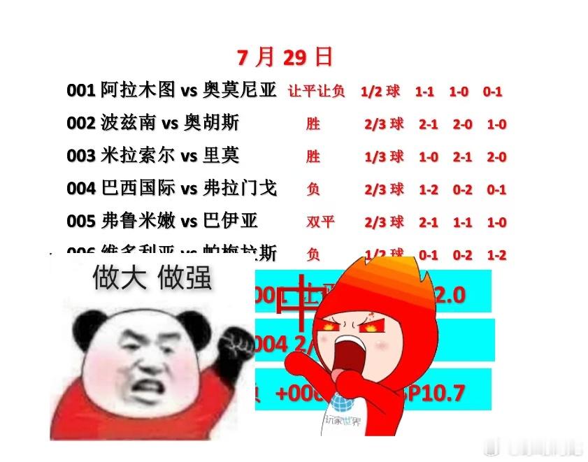 7.29两场欧冠资格赛和四场巴西甲级联赛。即将五大联赛回归。多一份选择！巴甲欧冠